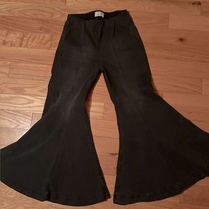 Free People High Waisted Cropped Flare